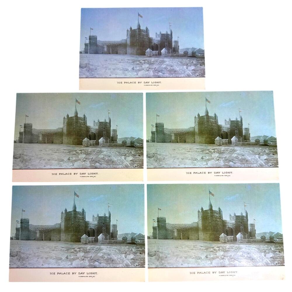 Ice Palace Leadville Colorado Postcard Lot 5 Unposted Built in 1895 Vintage CO